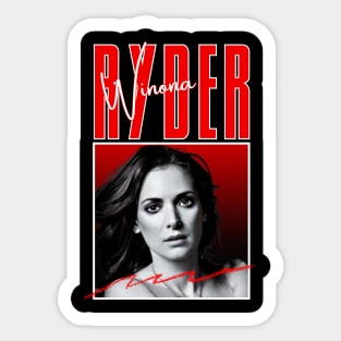 Winona ryder///original retro Sticker